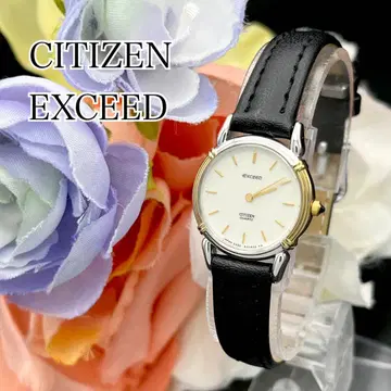 작동 손목시계 CITIZEN EXCEED 시티즌 새 배터리 라운드 F01