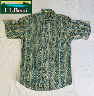 L.L.Bean 엘엘빈 올 패턴 반팔 셔츠 빈티지