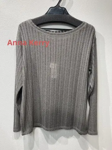Anna Kerry Anna Kerry 마 혼방 바늘 구멍 탑 카키