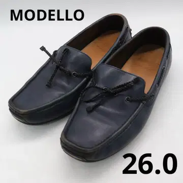 새상품급 모데로 모카신 26cm 네이비 드라이빙 슈즈