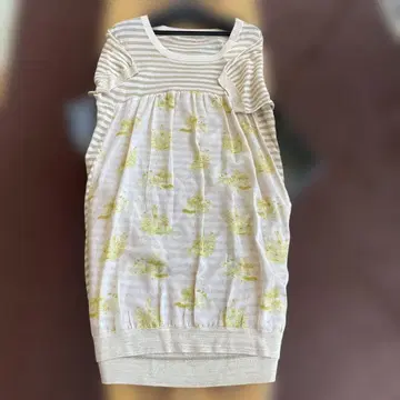 Choisir la Femme 반팔 무릎 기장 원피스