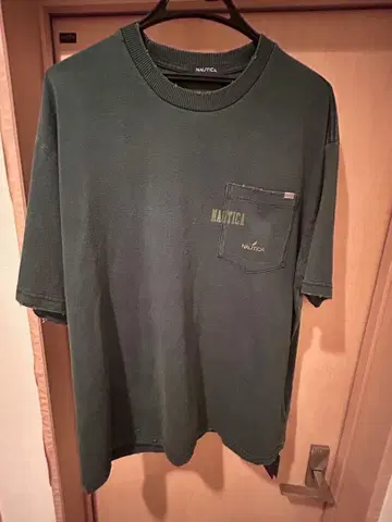 NAUTICA 다크 그린 티셔츠