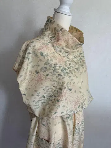 순수 실크 츠무기 셋업