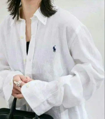 [미사용] 랄프 로렌 오버사이즈 린넨 셔츠 썸머 셔츠 현행 모델