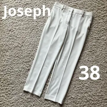 JOSEPH 슬림 레그 팬츠 9부 길이 사브리나 크롭 화이트 화이트