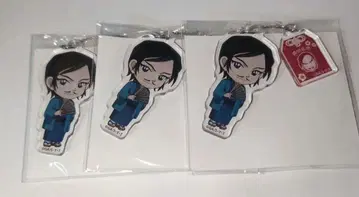 코난 아크릴 키링 모로후쿠 타카아키 미니 캐릭터 기모노 3개 세트