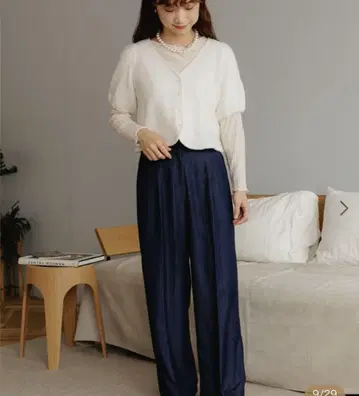 flower 루즈 Lee 턱 팬츠