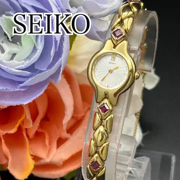레어 작동 손목시계 SEIKO 세이코 골드 4P 새상품 배터리 F02