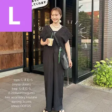 시마무라 laxdantia 셔링 살로펫 블랙 L 사이즈