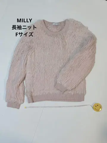 MILLY 긴팔 니트 핑크
