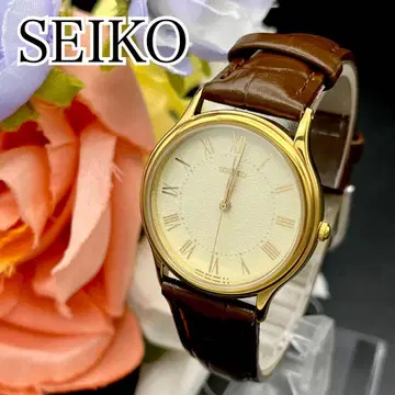 작동 손목시계 SEIKO 세이코 로마 숫자 벨트 새상품 배터리 F03