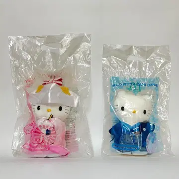 [미개봉] <맥도날드 x 헬로키티> 커플 봉제 인형 세트