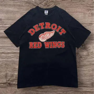 90s LOGO7 USA제 빈티지 T L 블랙 레드윙스 6536