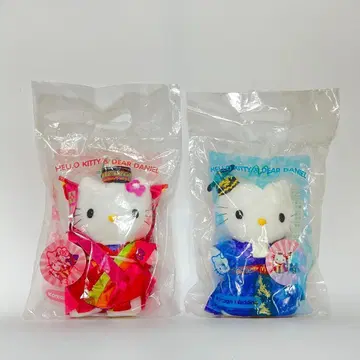 [미개봉] <맥도날드 x 헬로키티> 커플 봉제 인형 세트