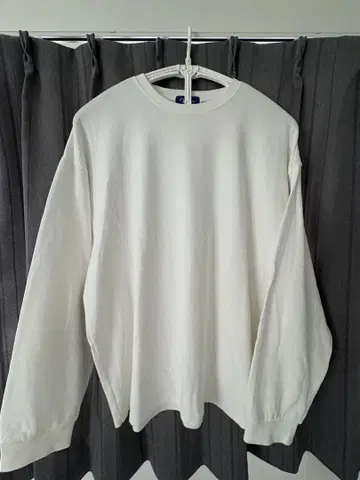 Keboz 롱 T 화이트 긴팔 티셔츠 2XL