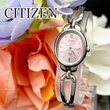 작동 손목시계 CITIZEN 시티즌 새 배터리 여성용 핑크 F04