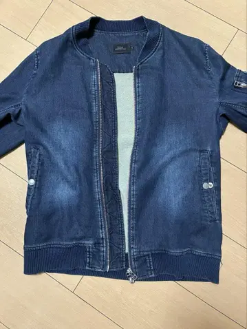 SLICK 다크 블루 데님 자켓
