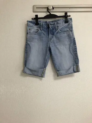 마우지 moussy 하프 팬츠 데님 하프 팬츠 24인치