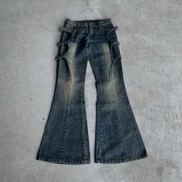 2000년대 아카이브 본드지 플레어 데님