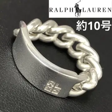 W062303-10) 랄프 로렌 925 실버 체인 반지