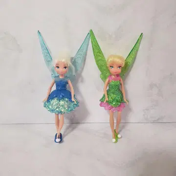페어리 인형 2개 세트 파랑과 그린 12cm 인형 요정 팅커벨