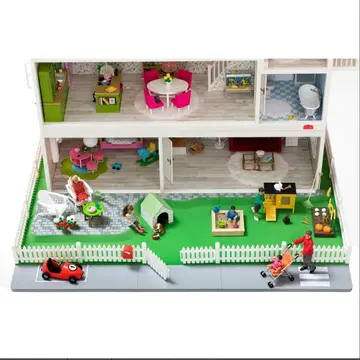 Lundby 인형의 집 정원 세트 울타리 포함 실바니안 패밀리