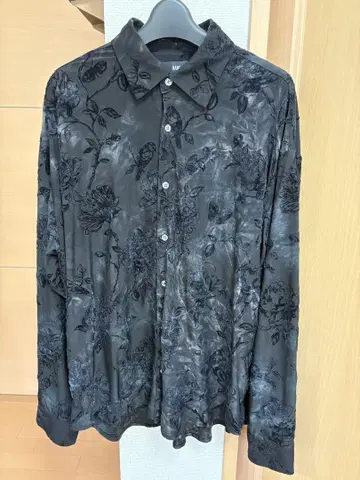 HARE 완판템 플로키 셔츠 블랙 프리 사이즈