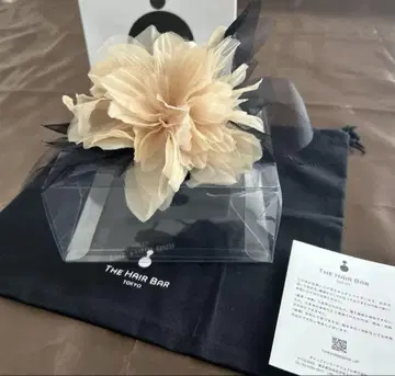 THE HAIR BAR 코사지 머리핀 얇은 명주 그물 8cm