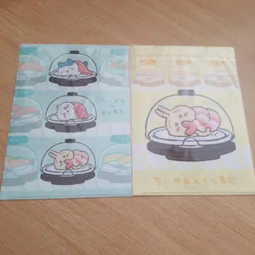 치이카와 쿠라스시 클리어 파일 토끼 집합 치이카와 하치와레 토끼