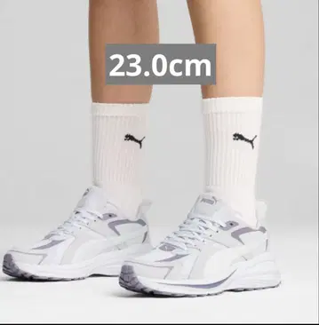 [ 23.0cm ] PUMA 힙노틱 스니커즈 화이트/퍼플
