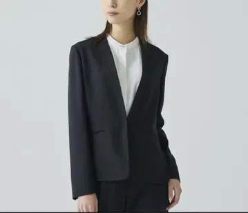 플라스테 2WAY 라이트 스트레치 칼라리스 자켓 블랙
