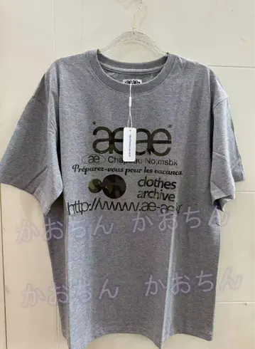 aeae 그레이 반팔 티셔츠
