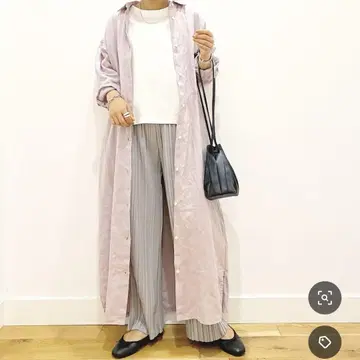 어반 리서치 도어스 린넨 백 턱 셔츠 원피스 겉옷