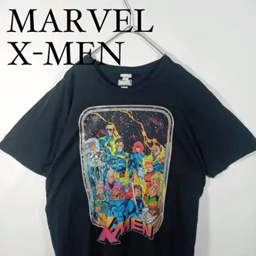 MARVEL X-MEN 그래픽 티셔츠 블랙 L 아메리칸 코믹스
