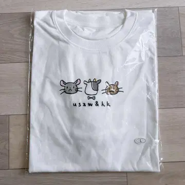 우시자와 손으로 그린 디자인 티셔츠 L