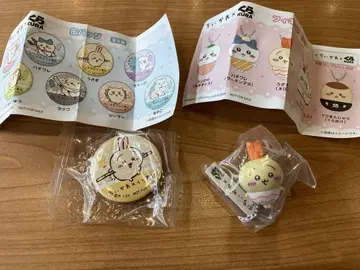 2개 세트 치이카와 (먼작귀) 쿠라스시 토끼 피규어 캔뱃지