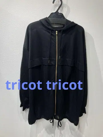tricot tricot 지퍼 썸머 아우터 블랙