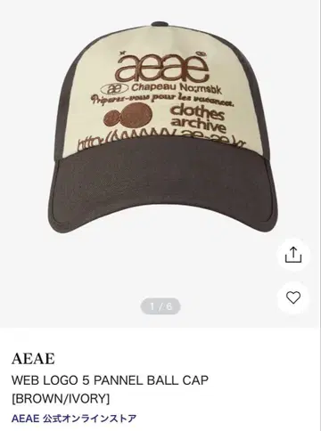 aeae 웹 로고 5 패널 볼 캡 캡