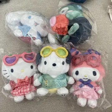산리오 나이트 풀 봉제 인형 세트