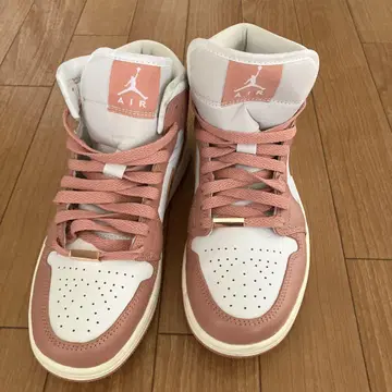Air Jordan 1 화이트/핑크 US 7.5