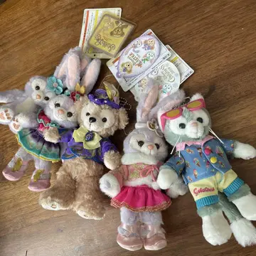닷피 젤라토니 스텔라루 봉제 인형 배지 5개 세트 봉제 인형