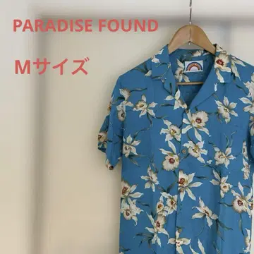파라다이스 파운드 반팔 알로하 셔츠 하와이안 셔츠 80년대 80년대