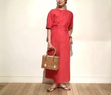 Demi-Luxe BEAMS / 2WAY 린넨 원피스