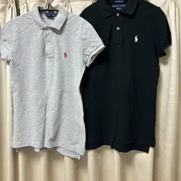 랄프 로렌 여성용 피케 셔츠 S 2장 세트