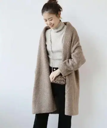 저널 스탠다드 리룸 보아 파일 가디건 롱 코트