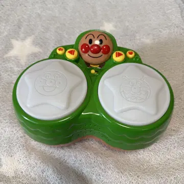 호빵맨 드럼 모양의 완구