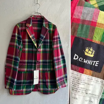 새상품 D.C.WHITE 마드라스 체크 Comfortable Jacket
