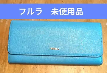 FURLA 장지갑 파란색 미사용품