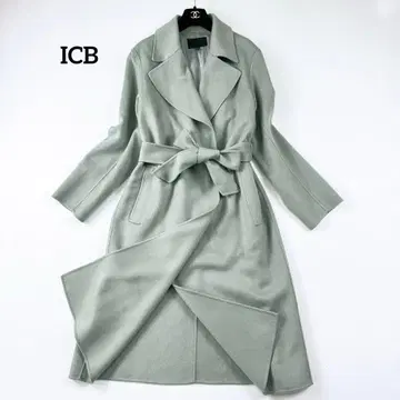 매거진 게재 완판템 ICB 캐시미어 울 리버 벨티드 코트 빅