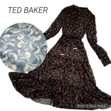 10TED BAKER 테드 베이커 시스루 원피스 여성용 긴팔 0